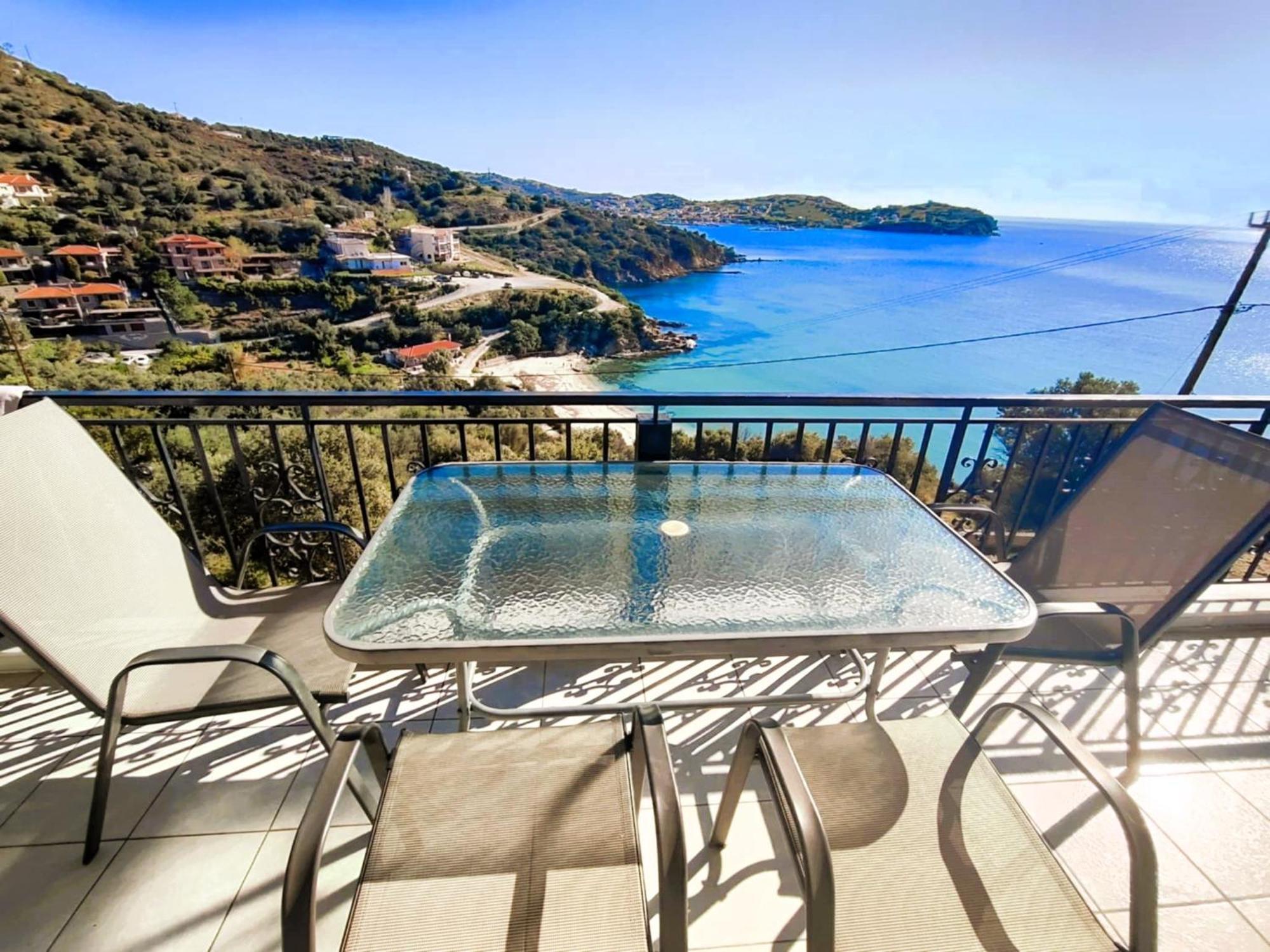 Aegean Beachfront Petriai Exterior photo