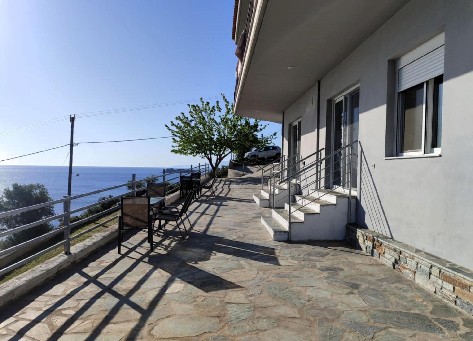 Aegean Beachfront Petriai Exterior photo