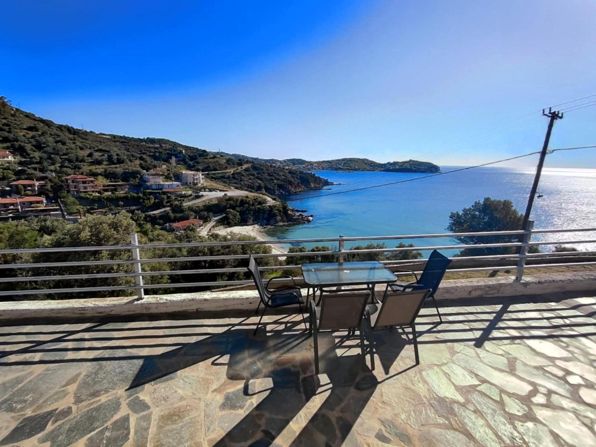 Aegean Beachfront Petriai Exterior photo